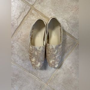 Lacey see through Toms. Size 7.5